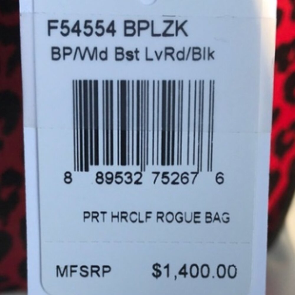 ♡♡SOLD♡♡ Coach Wildbeast Rogue 30 Red/Black - Picture 16 of 16